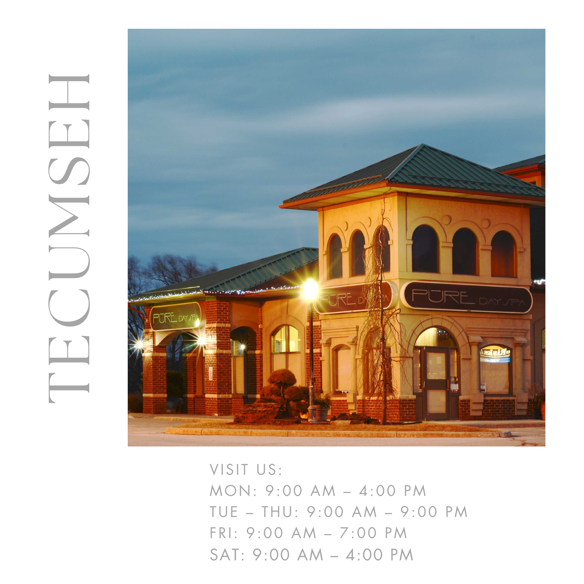 Luxury Therapeutic Massage, Facial, Manicure, Pedicure Treatments at Pure Day Spa in Tecumseh, Ontario.